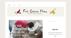 Desktop Screenshot of forgreenpeas.com